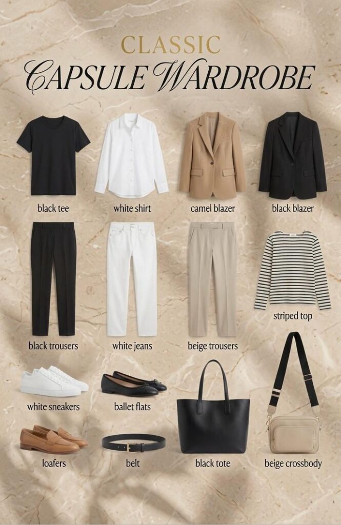 Capsule Wardrobe Guide 2026: Basics, Essentials, Staples, Checklist, Rules, Formulas & Templates for Beginners