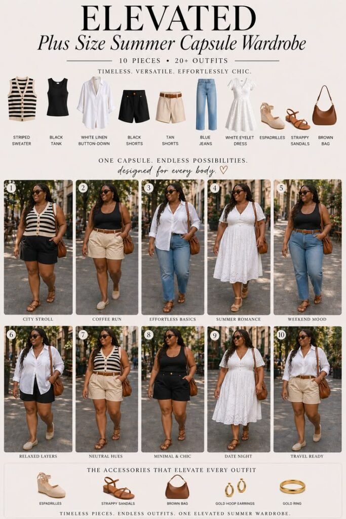 Plus Size Capsule Wardrobe: 20 Flattering Essentials for Every Body Type