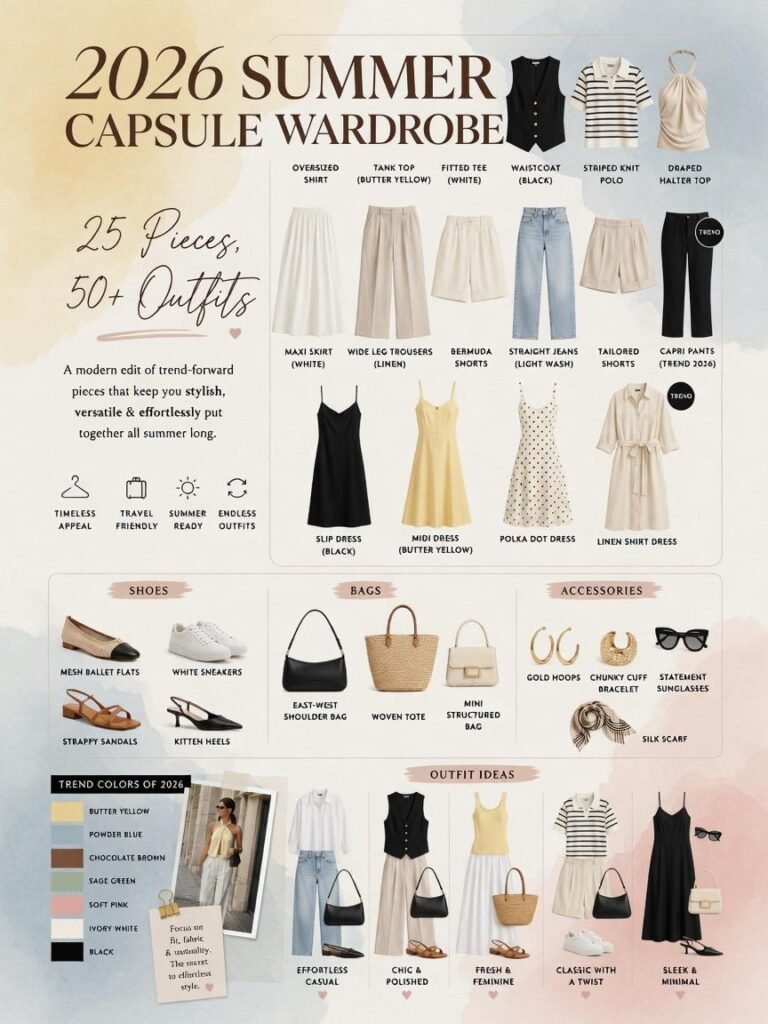 Summer Capsule Wardrobe: The Ultimate Guide for Women’s Travel, Beach & Europe Vacations