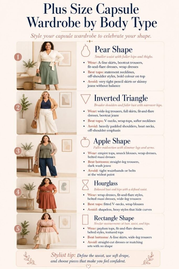 Plus Size Capsule Wardrobe: 20 Flattering Essentials for Every Body Type