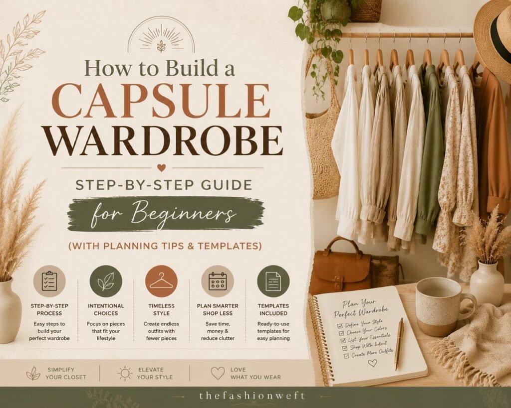 How to Build a Capsule Wardrobe: Step-by-Step Guide for Beginners (With Planning Tips & Templates)