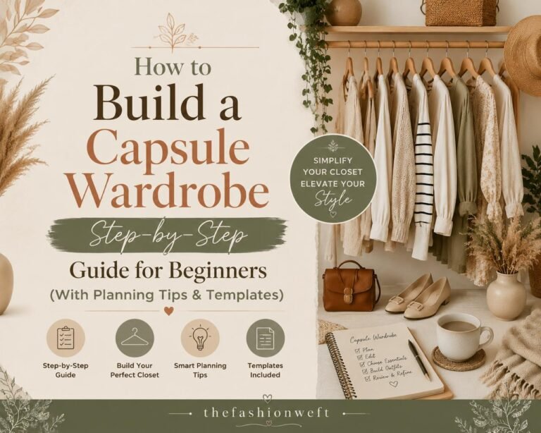 How to Build a Capsule Wardrobe: Step-by-Step Guide for Beginners (With Planning Tips & Templates)