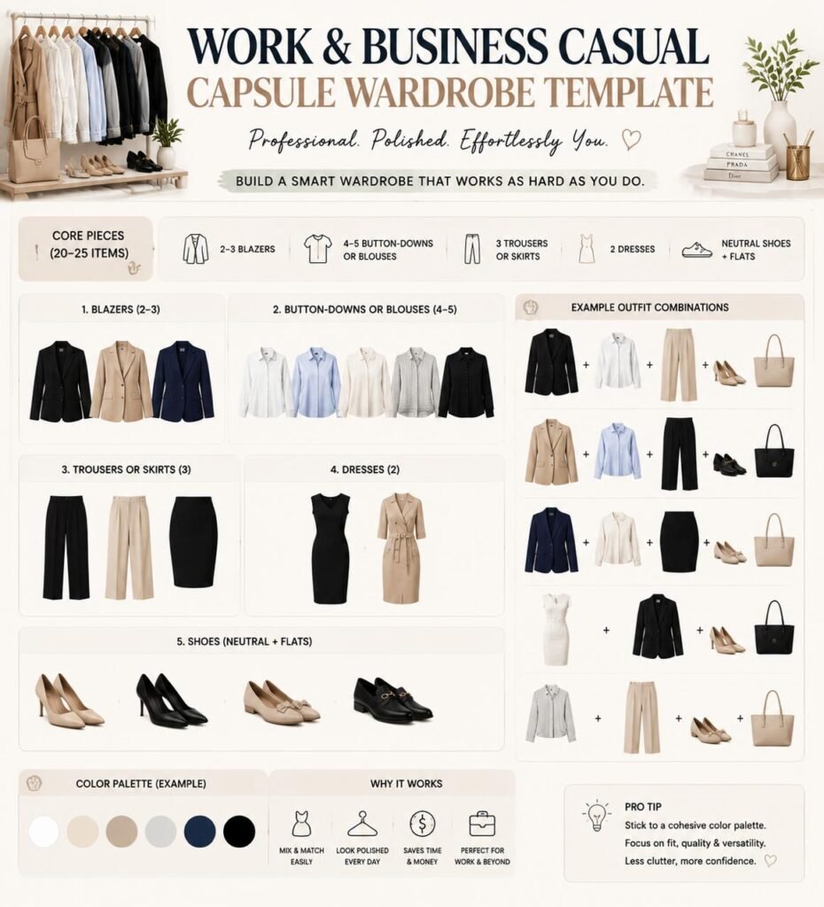 Capsule Wardrobe Formulas & Templates: Project 333, 5-4-3-2-1 & Easy Templates for Beginners