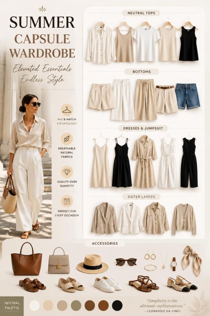 Summer Capsule Wardrobe: The Ultimate Guide for Women’s Travel, Beach & Europe Vacations