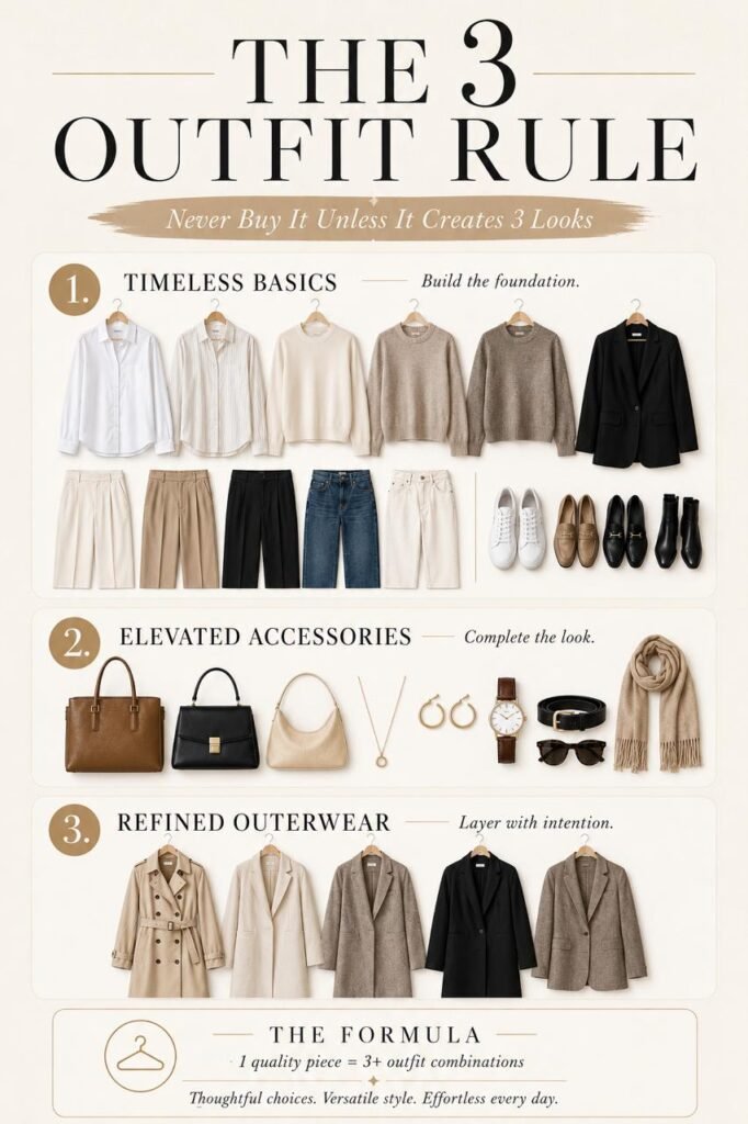 Capsule Wardrobe Formulas & Templates: Project 333, 5-4-3-2-1 & Easy Templates for Beginners