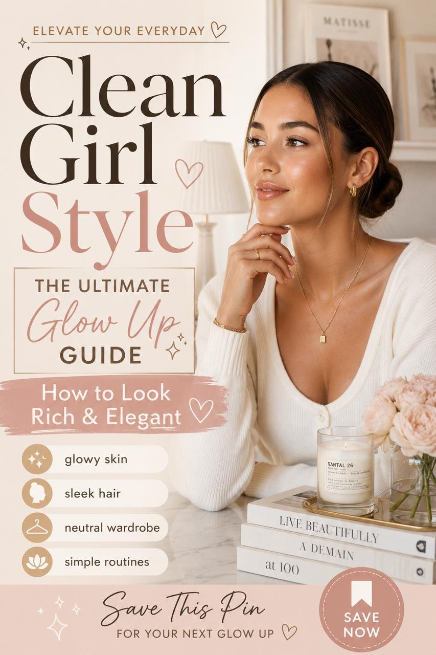Clean Girl Style: The Ultimate Glow Up Guide to Look Rich and Elegant